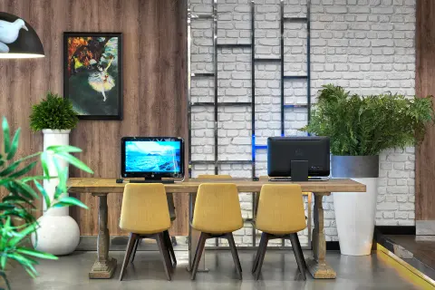 Study and computer space in the Aydın women’s dormitory gallery