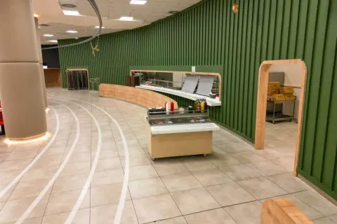 Haliç’in resmî galerisindeki karşılama alanı